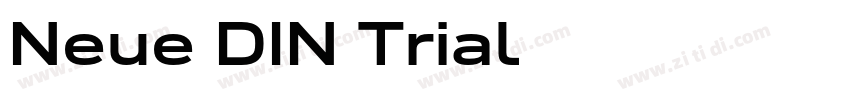 Neue DIN Trial字体转换